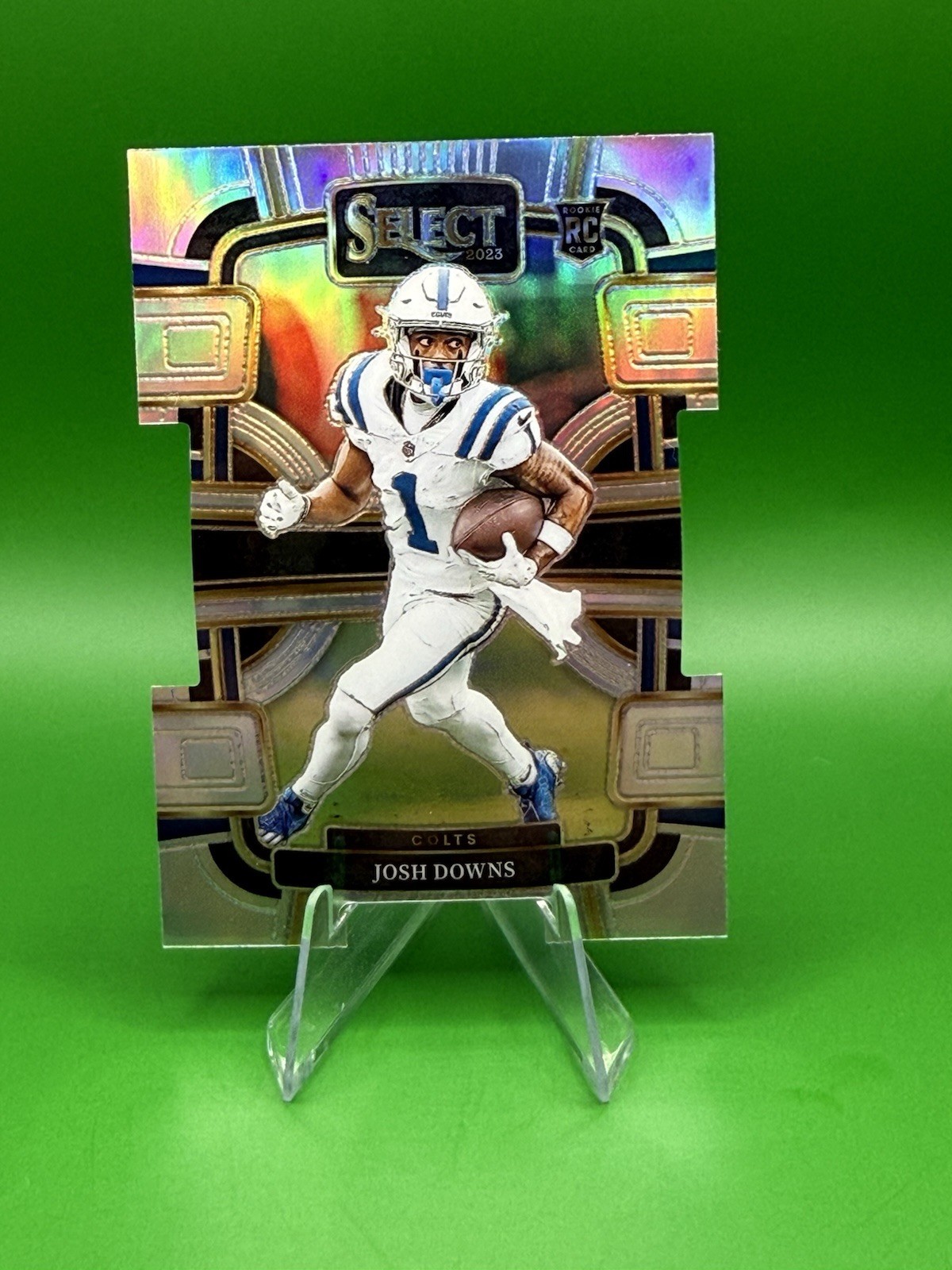 2023 Panini Select - Concourse Josh Downs #44 Silver Prizm Die-Cut (RC)