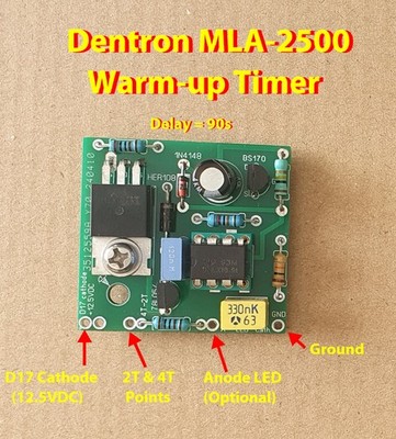 Dentron MLA-2500/B Warm-up timer with power transistor output