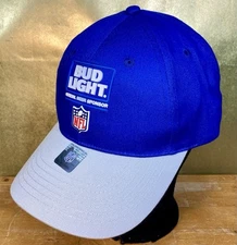 Budweiser Bud Light Baseball Hat Cap NFL Official Beer Sponsor K-Products