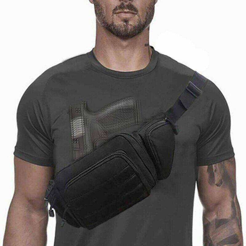 Military Tactical Concealed Carry Fanny Pack Holster Pouch Waist Bag Hunt Belt