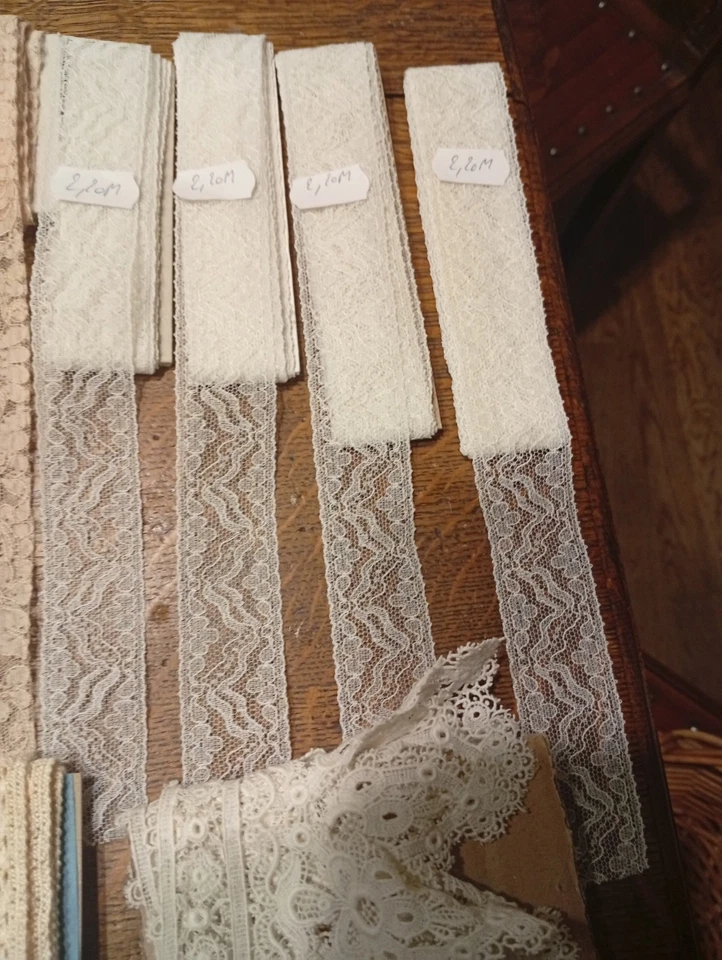 Lot de de dentelles anciennes 1930-50 lot n°2 - Photo 3/4