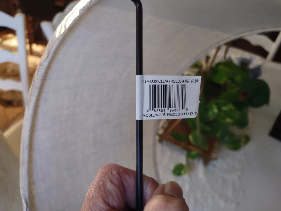 Par Lámpara de Tambor de Avena Sombreada 9" Alto X 13" Redonda Instalador de Araña Foto 3 de 4