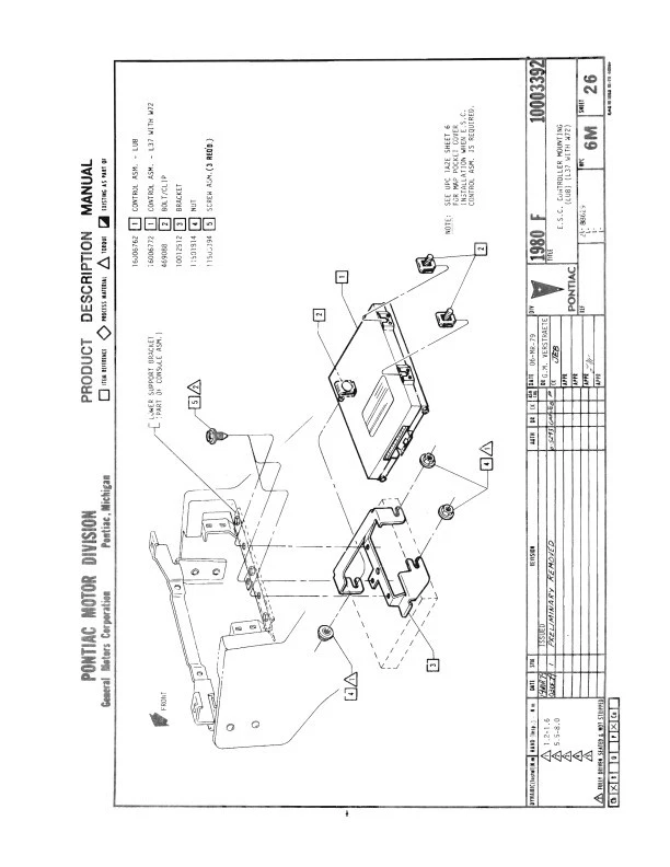 Manuale Di Assemblaggio 80 Firebird E Trans Am Utile Per Pontiac Bound 1978 1979 - Immagine 4 di 4