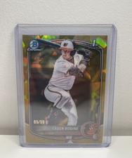 CADEN BODINE 2025 Bowman Chrome Sapphire 1st Bowman GOLD REFRACTOR /50 Orioles
