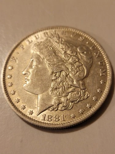 1881-o MORGAN  SILVER  DOLLAR AU  MINT LUSTER ORIGINAL CONDITION