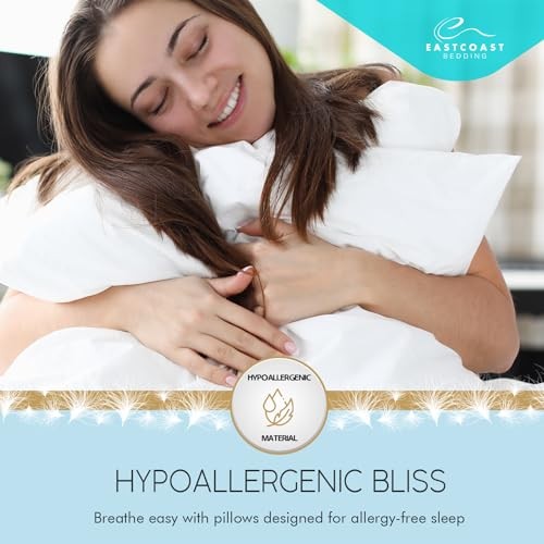  Goose Down Sleeping Pillow White 600 Fill Power with Medium King (Pack of 2)