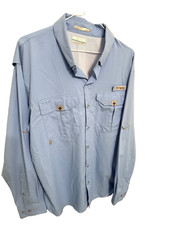 XL PFG Columbia Blood N Guts Omni Shade Fishing Shirt Mens L Performance FM7046