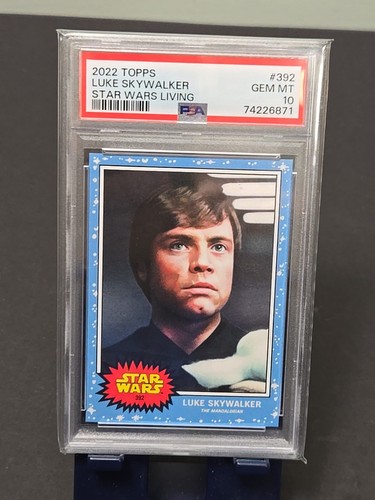 2022 STAR WARS Luke Skywalker, The Mandalorian Topps PSA Gem Mint 10 Card