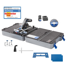 Dremel Akku-Kreissäge mit Sägetischkoffer CS12V-S1C, 1x 2,0 Ah und Ladegerät