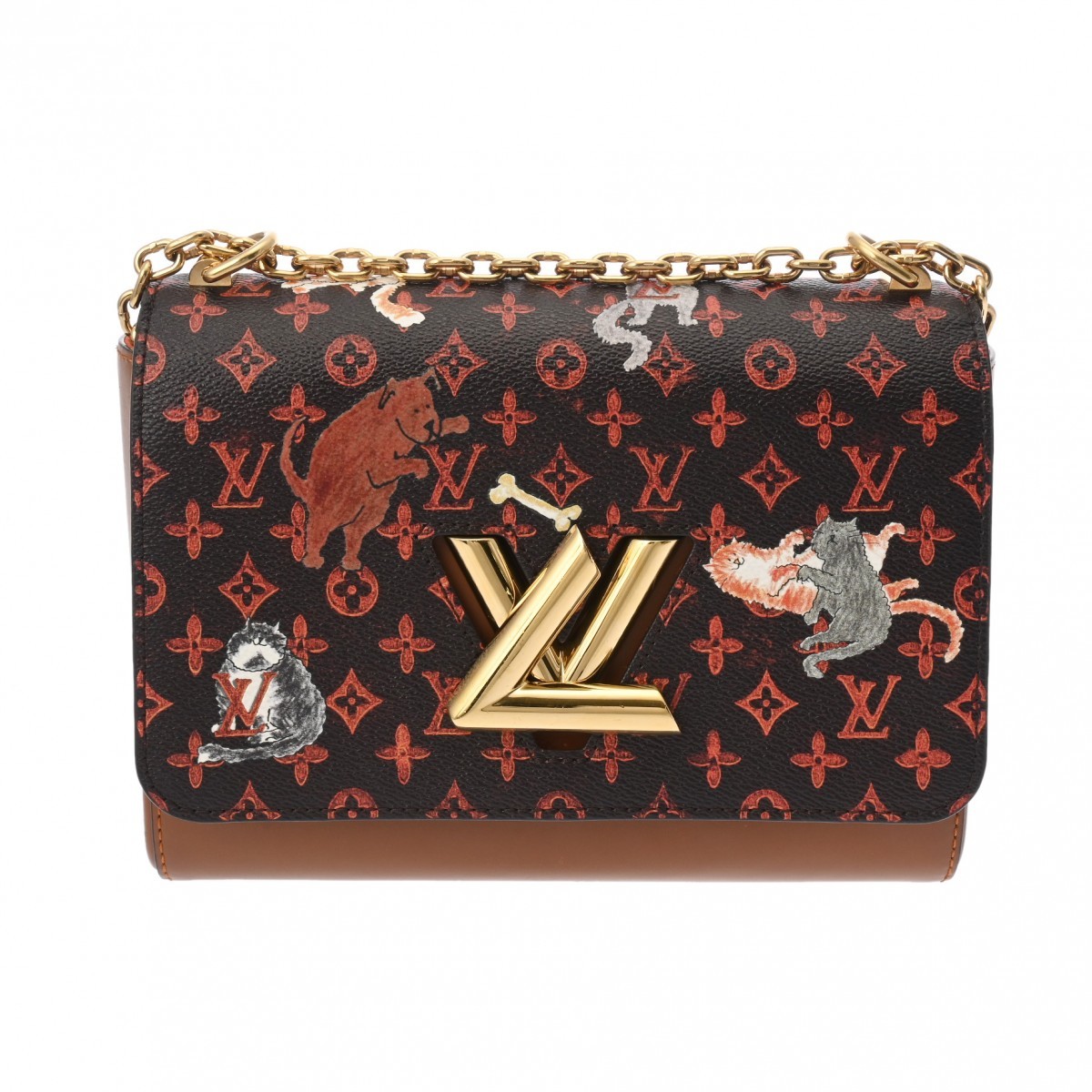 Louis Vuitton MM M44408 Shoulder Bag Leather Brown #WB1386