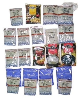 Freeze Dried Food 115 Servings 22 Packages Patriots Pantry Survival Camping