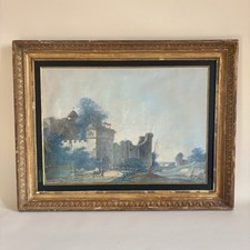 Pierre-Antoine Mongin  1795 Château Thierry Gouache Fin Du XVIIIe Siècle Aisne