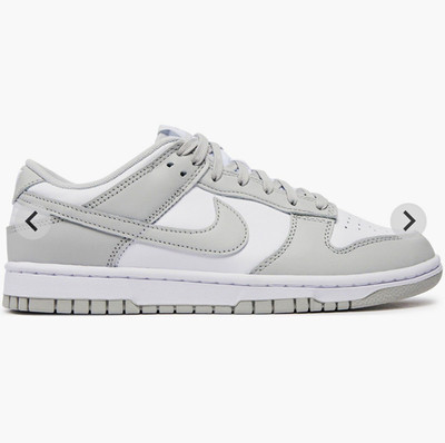 Nike Dunk Low Low Top Sneaker Grau/Weiß EU 39 Jugendliche Basketball