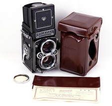 Rolleiflex 2.8F Zeiss Planar 80mm F2.8 Classic Black Used with Cert