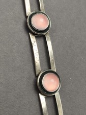 N. E. From Denmark 925 Sterling Silber Rosenquarz Armband NILS ERIK FROM