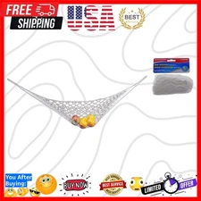 White Nylon Gear Hammock - Lightweight & Compact Storage for Boaters & Travelers