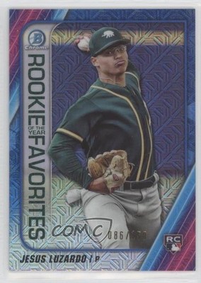 2020 Bowman Mega Box Blue Mojo Refractor 86/150 Jesus Luzardo #ROYF-JL RC zg6