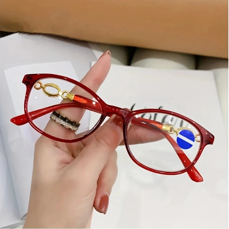 New 3 In 1 Progressive Multifocal Reading Glasses Women Anti-blue Eyeglasses