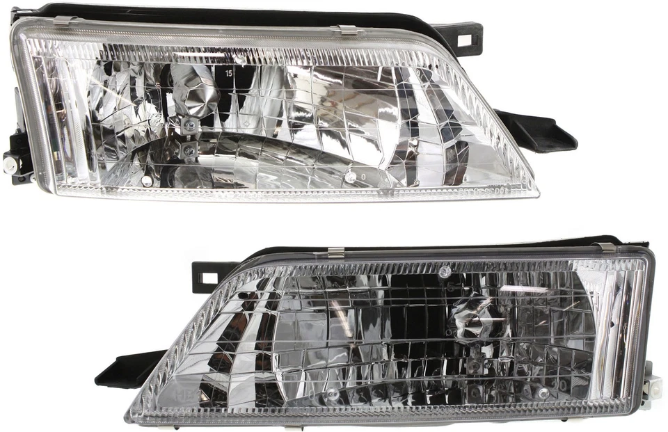 Para 97 98 99 Máxima Faro Faro Faro Delantero Luz Lámpara con Bombilla JUEGO DE PAR Foto 4 de 4