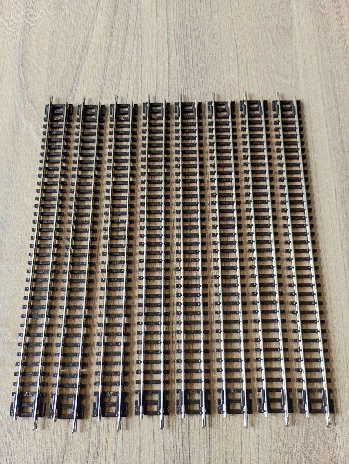 8 X Peco ST-11 Setrack 174 mm N Gauge Double Straights Nickel Silver