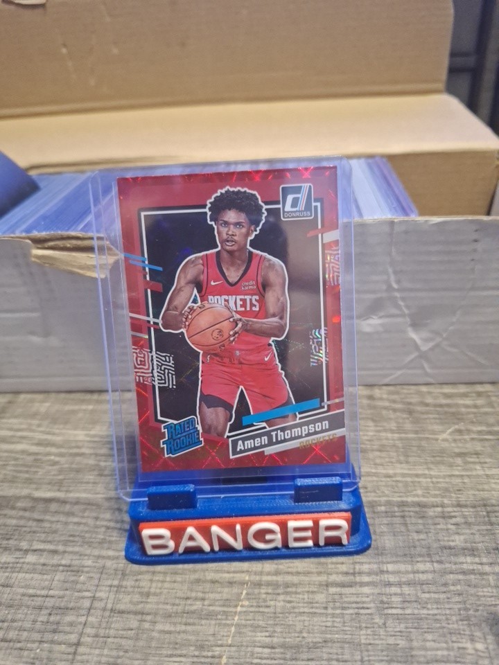 Amen Thompson 2023-24 Donruss Rated Rookie Red Asia #206 (RC) Rockets