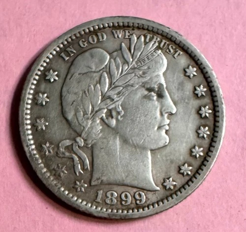 BEAUTIFUL 1899 BARBER QUARTER- A MUST SEE!!
