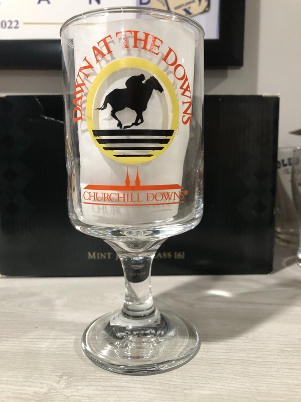 Kentucky Derby Bar Glass Dawn At The Downs