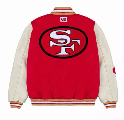 49ers GOLF WANG Letterman Varsity Jacket SMALL NFL Full-Snap 🏈 | eBay