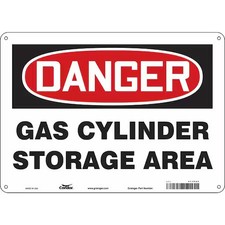 Condor 471P65 Safety Sign, 10 In Height, 14 In Width, Aluminum, Horizontal