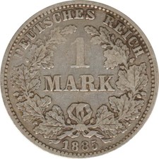 Deutsches Reich 1 Mark 1885 G Silber*