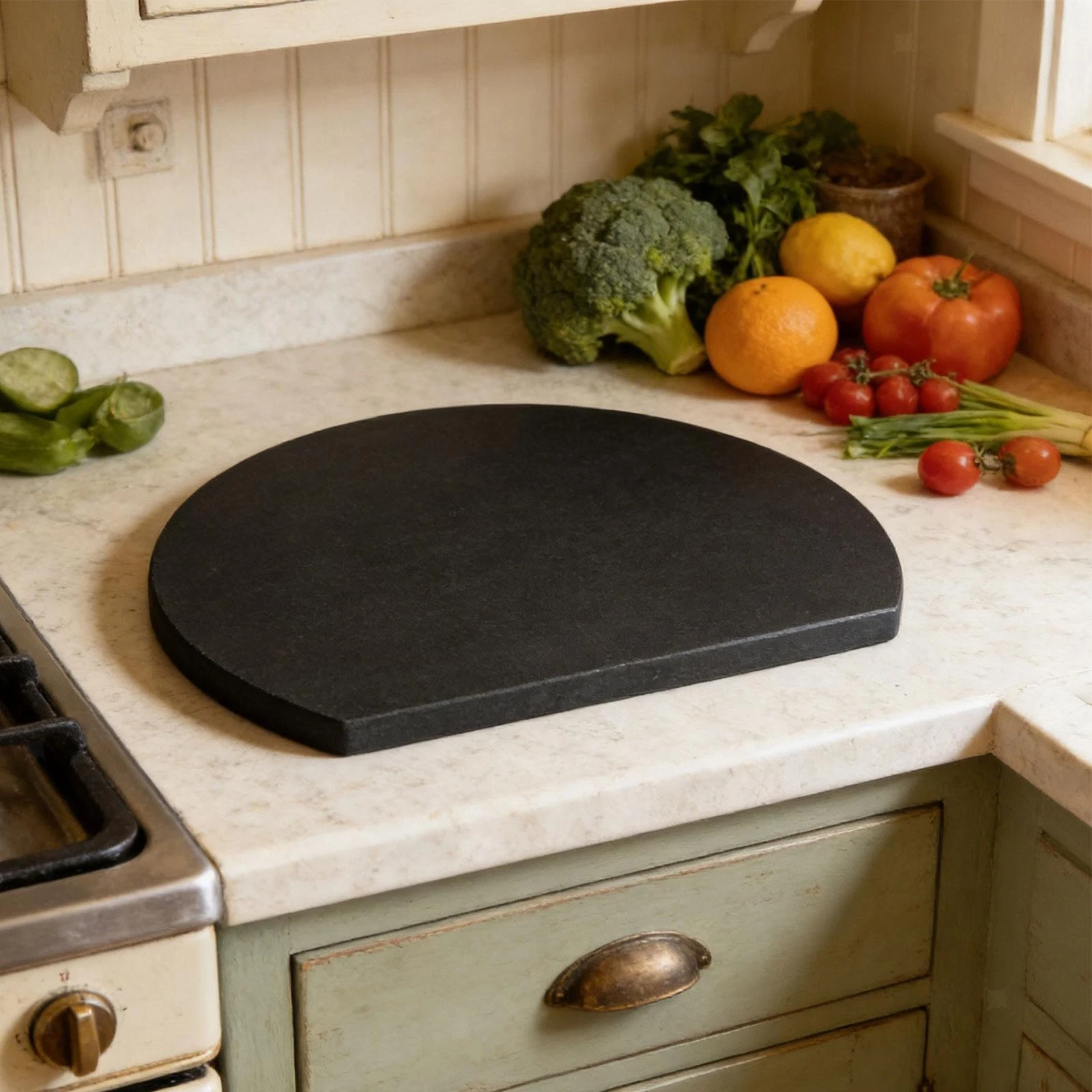 Chopping Board Cutting Mat Easy to Clean D Shaped Convenient Wear Resistant TPU
