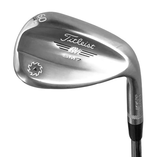 TITLEIST SM7 TOUR CHROME LOB WEDGE 58°-08° (BOUNCE) M GRIND STEEL WEDGE FLEX STA