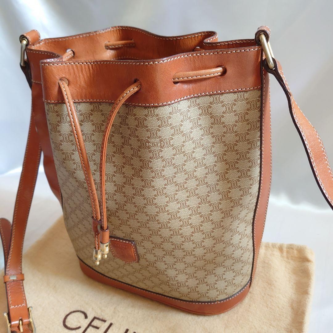 Mint Condition CELINE Macadam Pattern Shoulder Bag - image 3