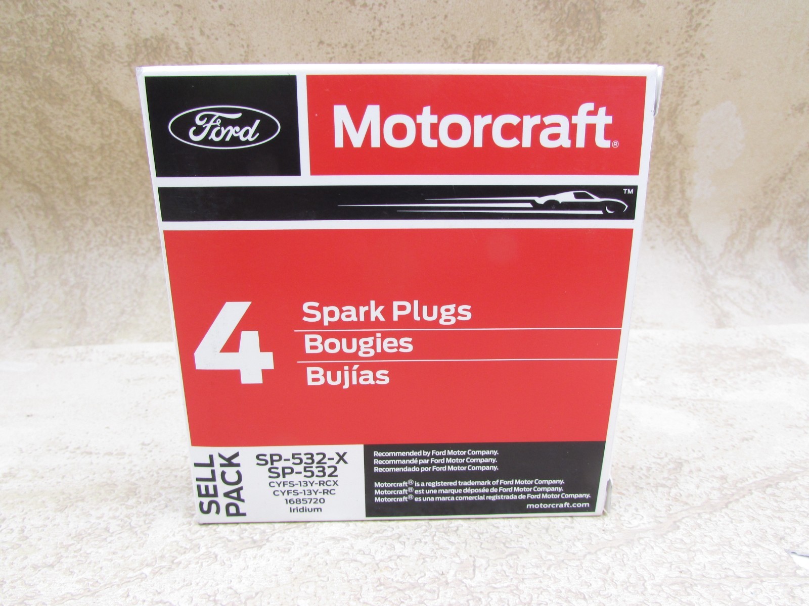 4 PACK OEM Ford Motorcraft SP-532-X, SP-532, Spark Plugs, Made In Japan