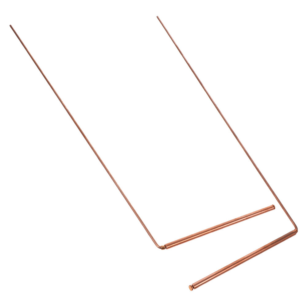 2Pcs Dowsing Rod Copper Dowsing Rod Portable Divining Probe Rod Portable