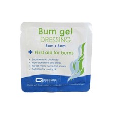 Qualicare Burn Gel Dressing 5cm x 5cm - Pack of 20 - For all minor burns