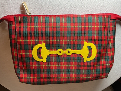 LOLO MAKEUP COSMETIC BAG HORSE BIT 7 X 10 NWT