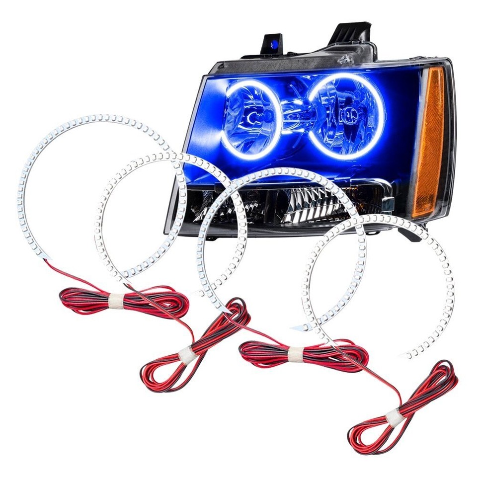 LED Halo Headlights Halo Light Surface Add On Custom Lights Blue 2218