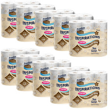 Image of 90 ROLLS OF INSPIRATIONS QUILTED 3 PLY SHEA BUTTER TOILET PAPER
