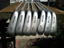 Vintage  Power Bilt 'Fuzzy Zoeller' 3-W Iron Set  ⛳ Steel ⛳ plus  3,5  Wood Set 