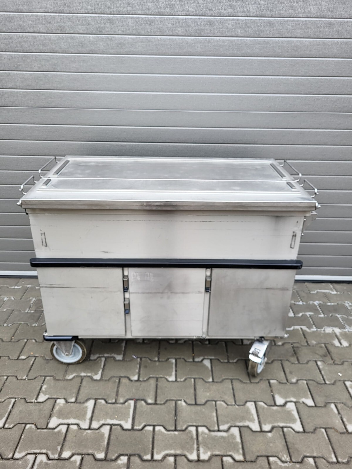 Hupfer SPTW - 3 /EBF Edelstahl Speisenausgabewagen / 3 Becken