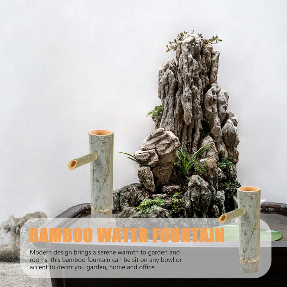 Fish Tank Fountain Small Bamboo Water Fountain Indoor Fish Tank