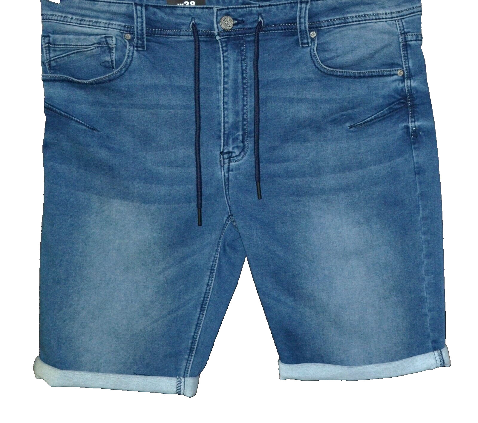 Xios Мужские синие джинсовые шорты из хлопчатобумажной смеси Размер 38 Вт