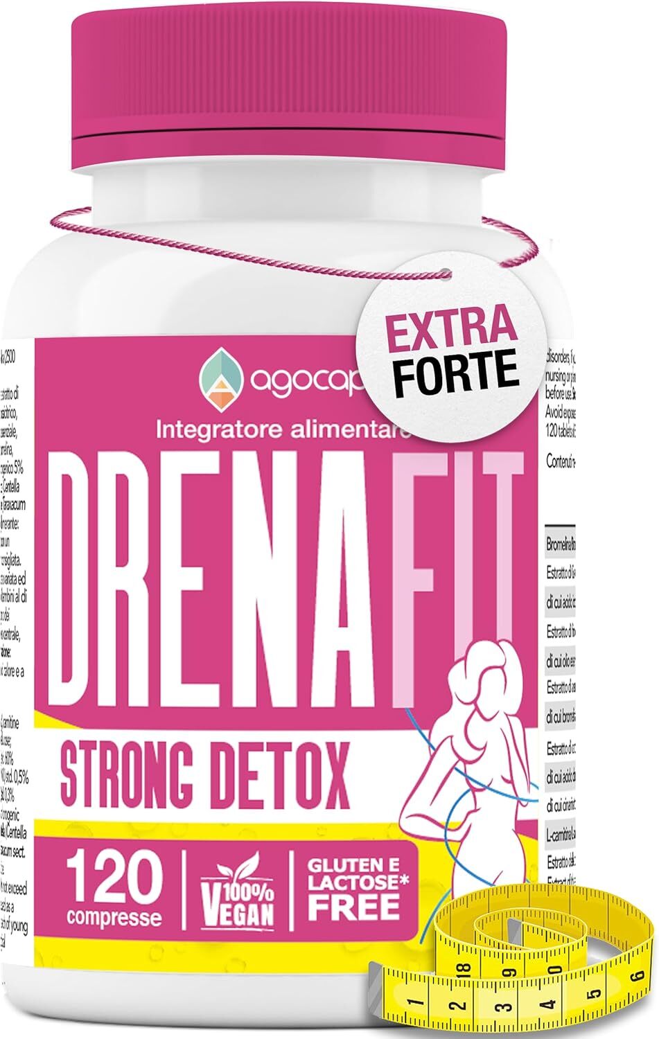 Integratore Alimentare Drenante Forte Detox Brucia Grassi Dimagrante Bromelina