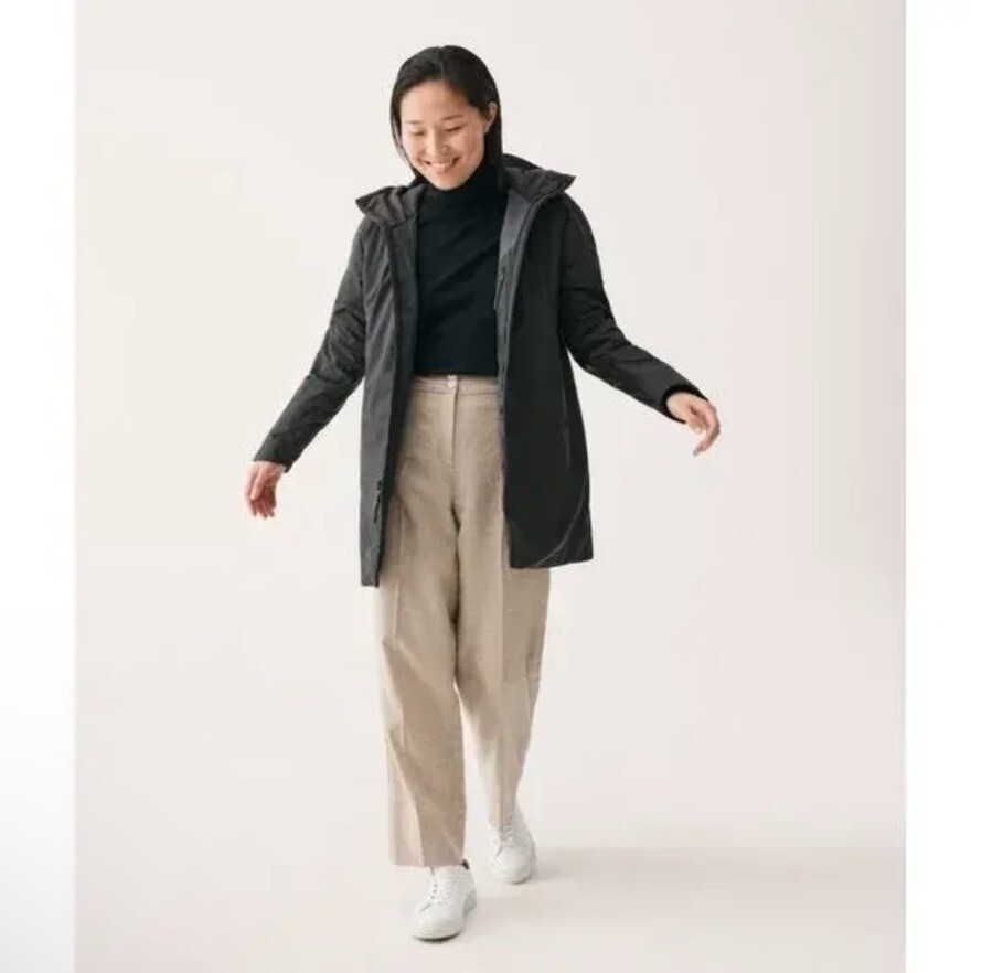 Women’s Viev Gemma Gore-Tex Long Insulated Waterproof Rain Jacket, Gray Size S