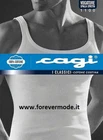 3 Men's Tank Tops Cagi Narrow Strap In Pure And Soft Ribbed Cotton - 1100