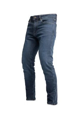 John Doe Pioneer XTM Indigo W33 L34 Motorradjeans Stretch Slimfit used blue blau - Bild 1 von 4