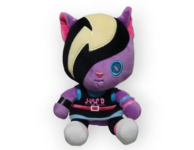 Hard Rock Cafe Punk Kitty Plush Toy Roxtars Purple Cat Plush Stuffed Animal 7 