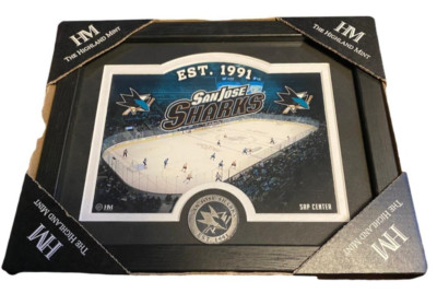 San Jose Sharks Collectible 11''X9'' Photo Frame W/Minted Coin Highland Mint NHL