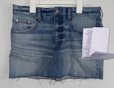 Aeropostale Low Rise Jean Mini Skirt Size Medium New Sample From Manufacturer 